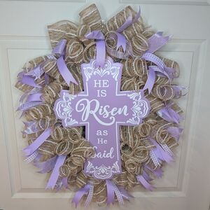 He Is Risen Wreath